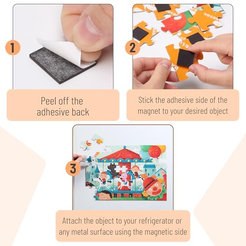 Image of Mr. Pen- Self Adhesive Magnet Square, 200 pcs, Flexible and Extra Thin | 0.8 inchx0.8 inch, Magnetic Square with Adhesive Backing, Perfect for Crafts, DIY Projects & Decorative Magnet