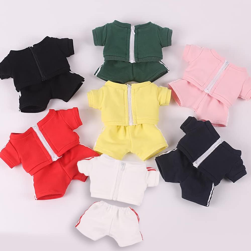 niannyyhouse Sportswear Uniforms 7.8"（20CM） Plush Doll Stuffed Figures Toys Clothes (Black)