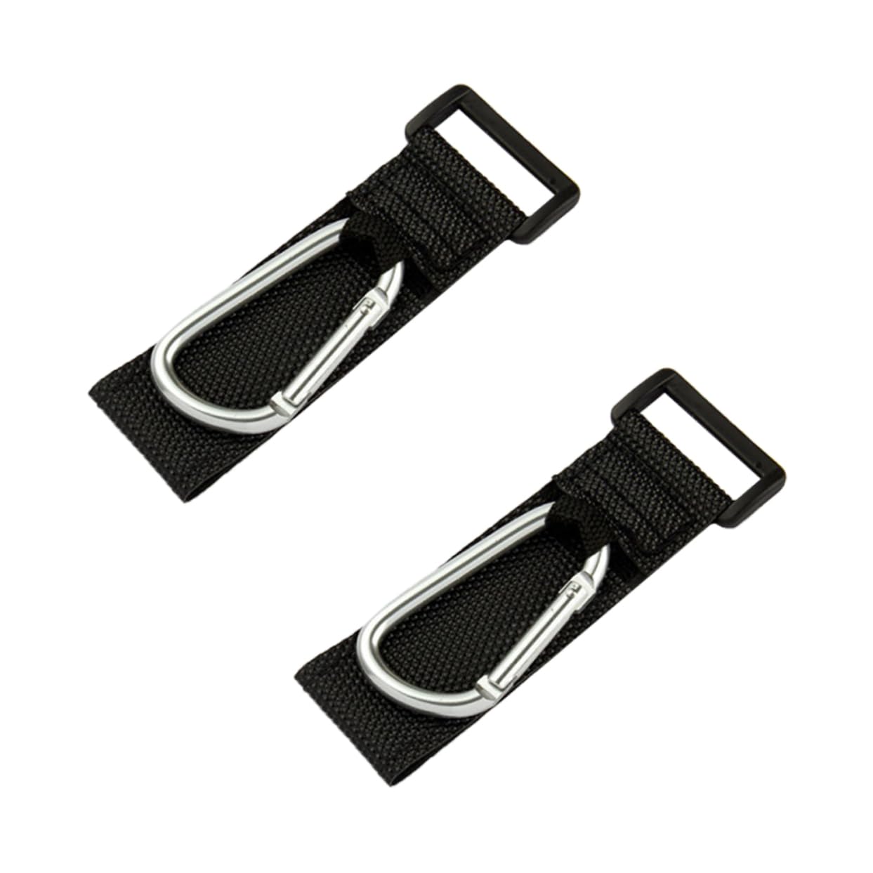 GARVALON Stroller Wagon Hooks 2pack D-Shaped Carabiner Hooks for Bag Wheelchair Hooks Pram Hook