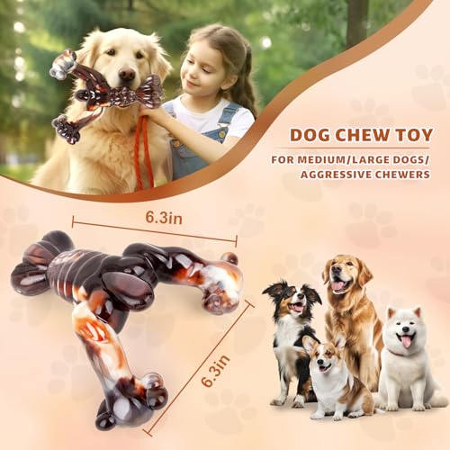Dog-chew-Toys-for-Aggressive-chewersIndestructible-Dog-Toys-Interactive-Dog-ToysAggressive-chew-Toys-for-Large-Dogs-Dog-Toys-to-Keep-Them-BusyNylon-Beef-Flavor Dog chew Toys for Aggressive chewersIndestructible Dog Toys Interactive Dog ToysAggressive chew Toys for Large Dogs Dog Toys to Keep Them BusyNylon Beef Flavor