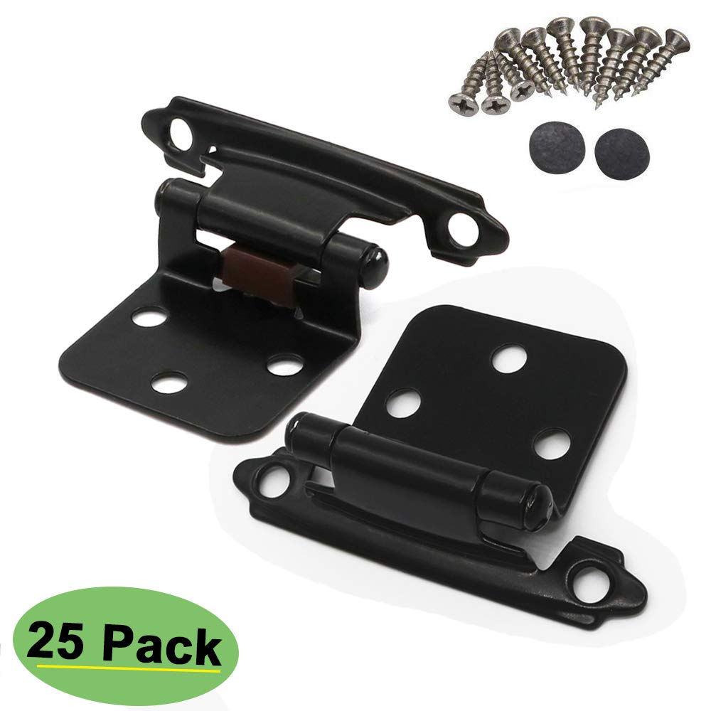 Buy homdiy 25 Pairs (50 Units) Black Hinge Self Closing Kitchen