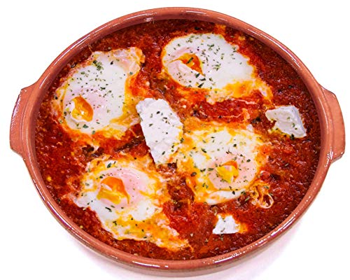 FACKELMANN Portionen, Schwielkasserolle, Kasserolle für Krümel Klassischer Kochtopf, Irdenware, karamell, Ø28cm - Image 5