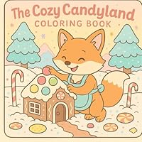 The Cozy Candyland Coloring Book: Featuring Adorable Animal Characters Engaging in Stress Relief and Relaxation Activities B0F62ZKCLP Book Cover