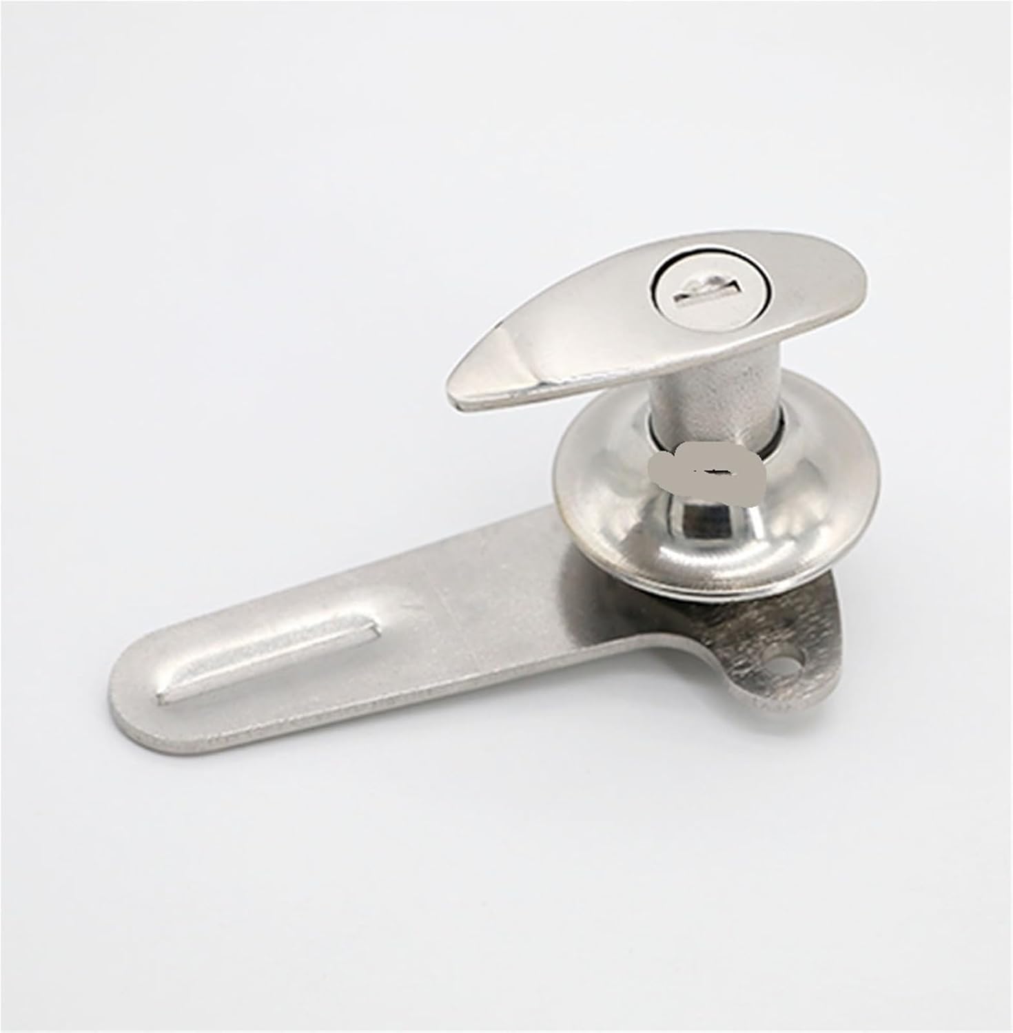 Cabinet Lock Elliptical Handle Device Chassis Mechanical Handle Lock 1Pcs(with Lock Cylinder)