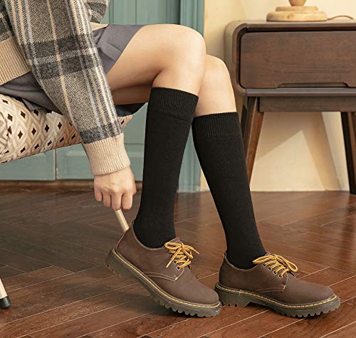 Image of Warm Knee High Socks for Women-Thermal Cotton Socks for Hiking,Work,Winter,Gifts