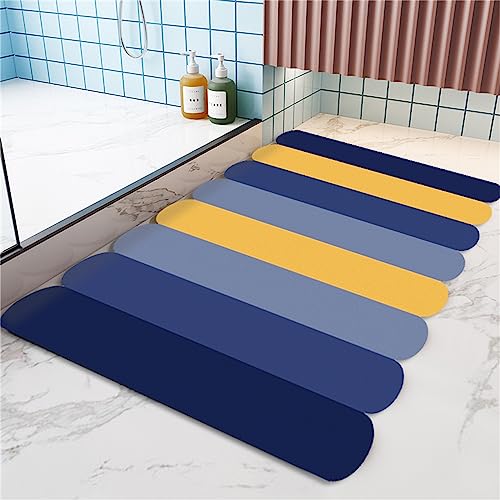 Tappetino da bagno in pietra diatomite tappetino da bagno antiscivolo antimuffa ad asciugatura rapida tappetino assorbente multicolore diatomaceo lavabile tappeto assorbente