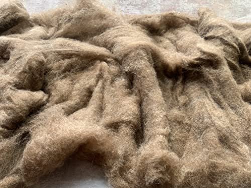 Carded Wool Batts - Core Wool (200G, Brown) #TOP7