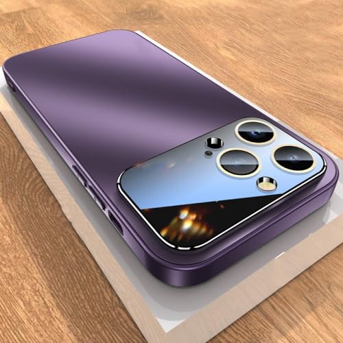 Coque mate pour iPhone 14 violette chic pour le quotidien et les photos