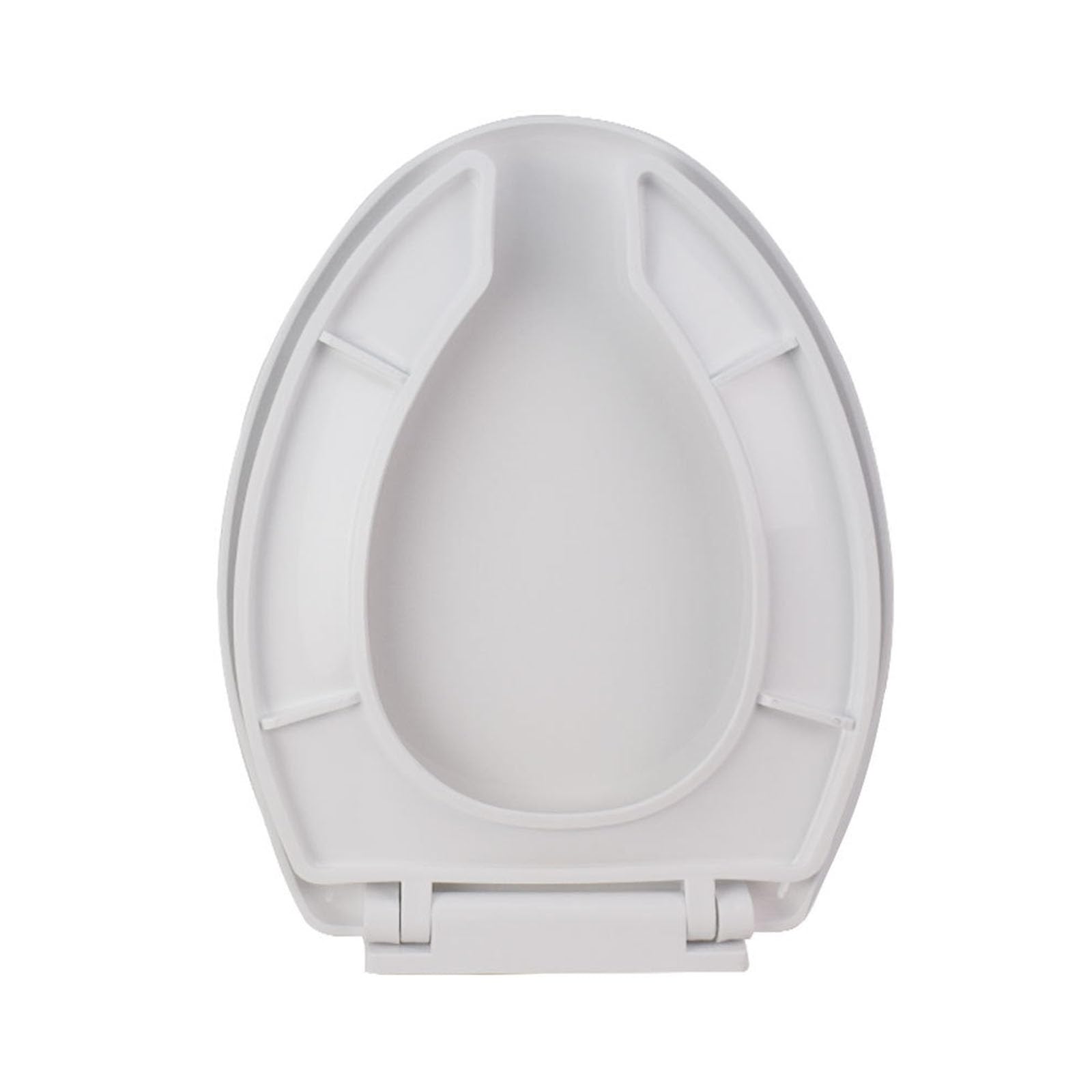 Giural Round Toilet Seat Open Front Toilet Seat Soft Close And Provide The, ROUND, Polypropylene Material, White,36.5 * 45cm