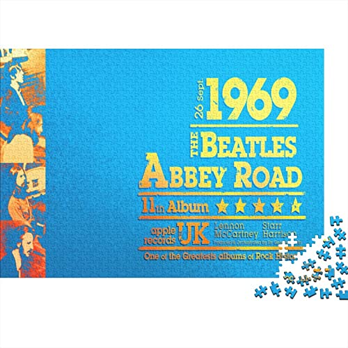 The Beatles Puzzle De 1000 Pièces Casse-tête Éducatif Jeu Familial Cadeau pour Adultes Et Enfants-Groupe de Rock Musique 1000pcs (75x50cm) - Les Beatles, Paul McCartney, John Lennon, RIngo Starr, George Harrison The Beatles Puzzle De 1000 Pièces Casse-tête Éducatif Jeu Familial Cadeau pour Adultes Et Enfants-Groupe de Rock Musique 1000pcs (75x50cm)