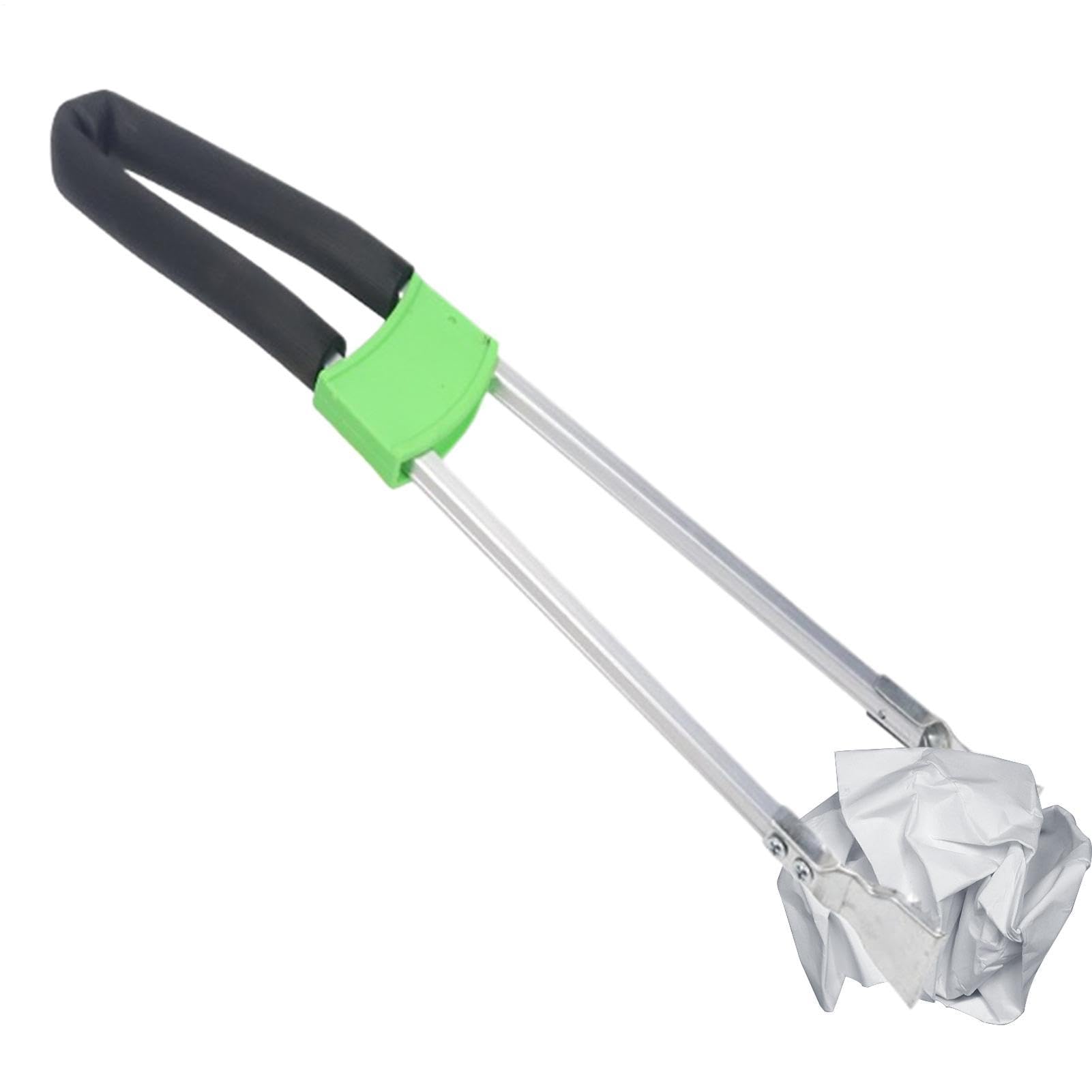 Pinza recolectora de basura de mango largo antideslizante para jardín y exterior