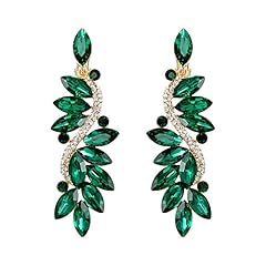 Emerald Color Gold-Tone