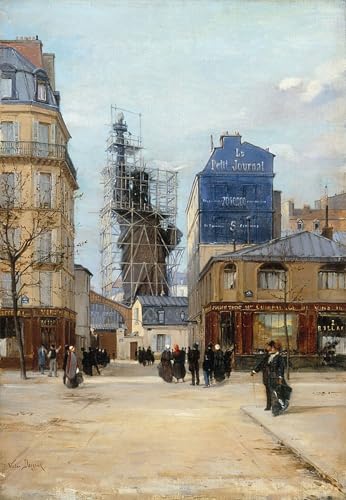 Toile La Statue de la Liberté Bartholdi par Dargaud 60x90cm
