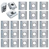 Práctico: hay 30 tuercas deslizantes, perfil de aluminio en T para conectar otras piezas y conectarlas a tornillos en forma de T u otras partes. Suficiente cantidad puede satisfacer tus diferentes necesidades.