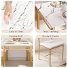 IRONCK Dining Table Set for 4, Wood Kitchen Table with Upholstered Chairs for Kitchen & Dining Room, Compact Dining Set for Small Spaces, White & Gold #5