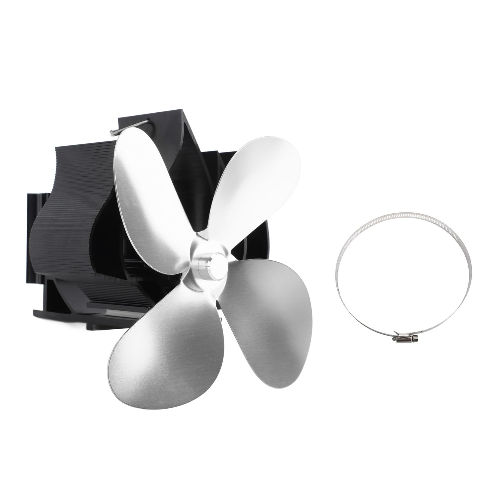 Ventilatore per Caminetto a 4 Pale Alimentato a Calore Montato a