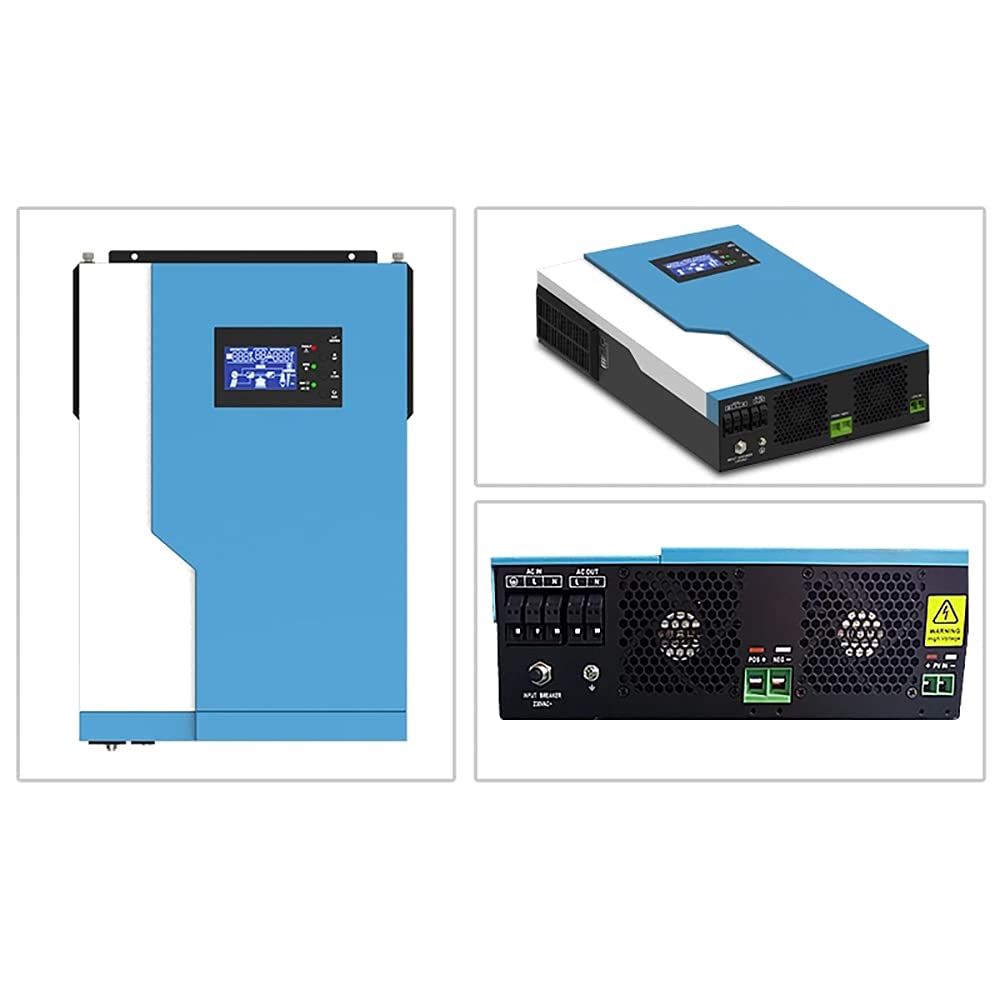 Y&H - Inverter ibrido da 5,5 KW, onda sinusoidale pura, off-grid Invertitore MPPT 100 A 500 VDC PV ingresso 220 VAC 48 VDC