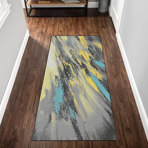 廊下 カーペット 廊下敷き 50 x 100 cm 滑り止め 防音 ズレない 洗える 廊下敷き ロング カーペット マット さまざまなスタイルとサイズをご用意しています リビングルーム、ベッドルーム用, B [2]