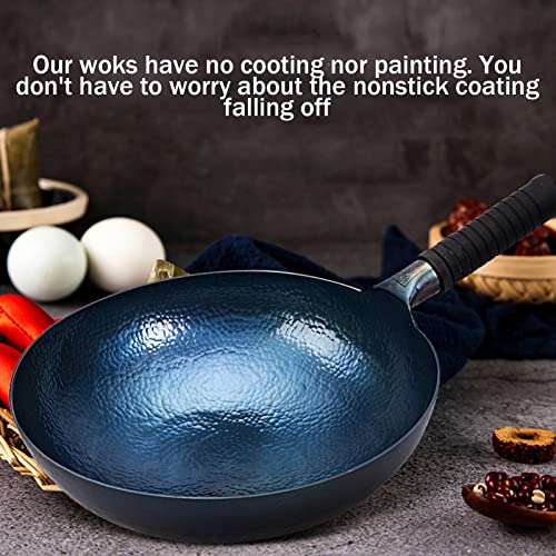 Wok de Hierro Fundido 36 cm con Tapa de Madera miniatura 2