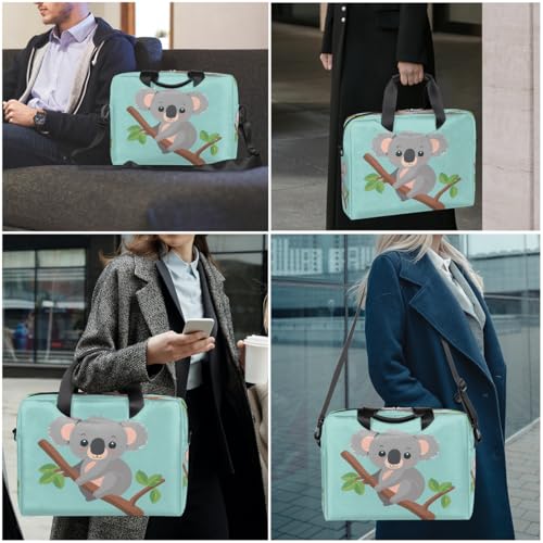 Maletín para portátil con diseño de koala tropical miniatura 2