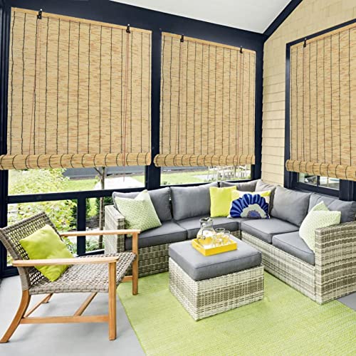 Store en bambou imperméable et isolant thermique pour protection balcon - 2