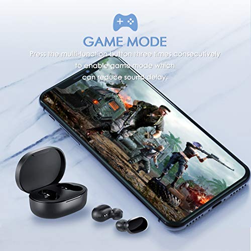 Xiaomi-Mi-Redmi-Airdots-2S-Ecouteur-Bluetooth-50-Faible-Latence-Stereo-Oreillette-20-Heures-dAutonomie-avec-Etui-de-Chargement-Appariement-Automatique-Microphones-Integres-pour-Android-et-iOS