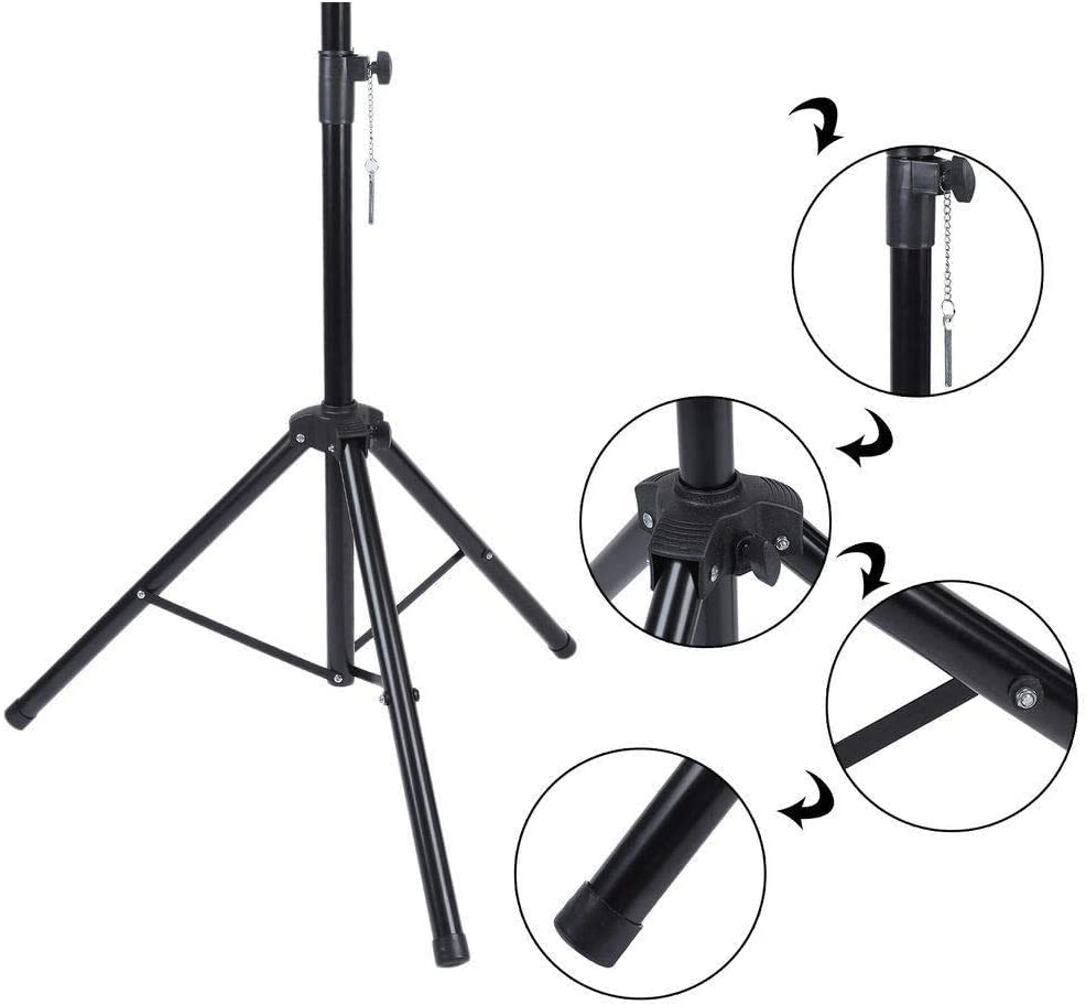 2 PEZZI STATIVI TREPPIEDE CAVALLETTO SUPPORTI CASSE ACUSTICHE UNIVERSALI