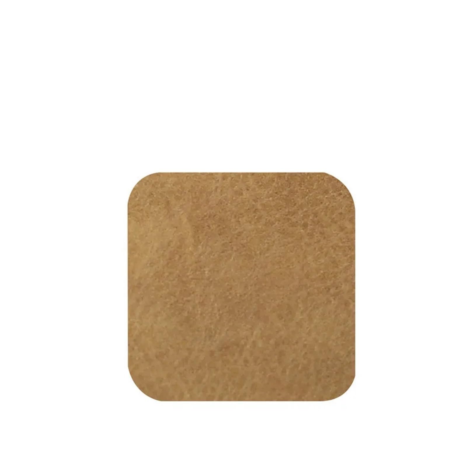 Classic Leather Coaster Nordic Style INS Leather Tea Coaster Hotel Furniture Irregular Waterproof Insulation Pad (Color : B Light coffee color, Size : 1 x Coaster) — image 1