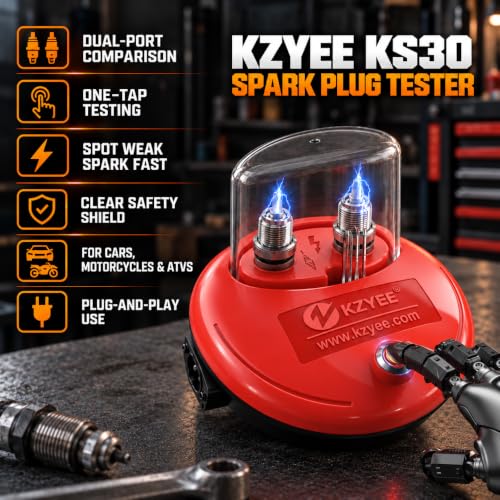 Kzyee KS30 Dual-Port Spark Plug Tester 17.99 + Free Shipping w/ Prime or on 35+ + 50% Off - image 2