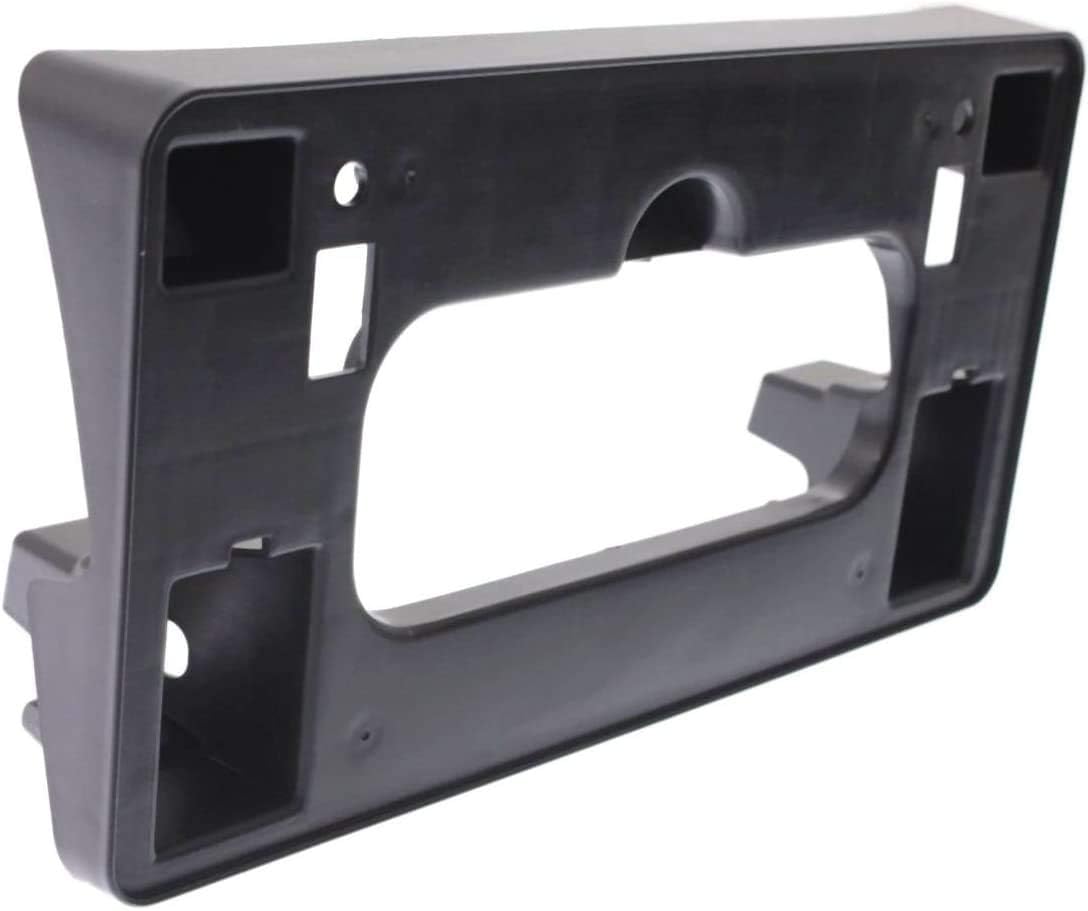 I-Match Auto Parts Front Bumper License Plate Bracket Tag Holder Black Textured Finish Plastic for 2006 2007 2008 Honda Civic 4DR Sedan and Hybrid 71145SNAA00 HO1068110