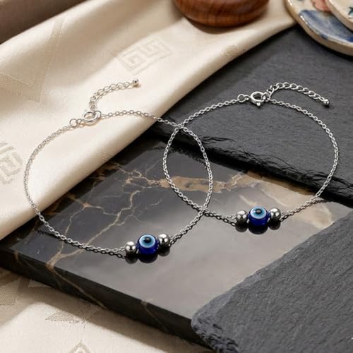 Image of Parnika 925 Pure 92.5 Sterling Silver Anklet Pair for Women | Adjustable Silver Payal | Hallmarked Real Silver Jewellery