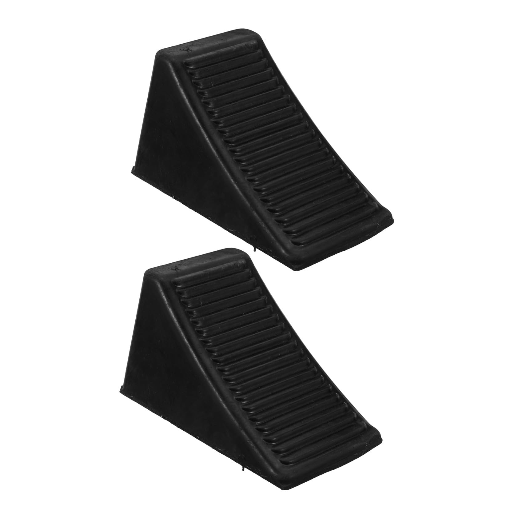 2stücke Gummireifenkeile für Garage Auto Parkstopper mit Antirutschmatte Radstopper für Anhänger und Fahrzeuge Gummiparkblock für Sicheres Parken