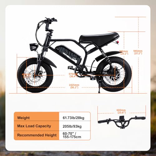AVDLBIKE Electric Bike, 16'' Fat Tire eBike for Adults, 500W E-Bike with 36V/12.8Ah Removable Battery, 20 MPH 45 Mile Range Commuting Road Electric Mountain Bike with Dual Disc Brakes Pink A13