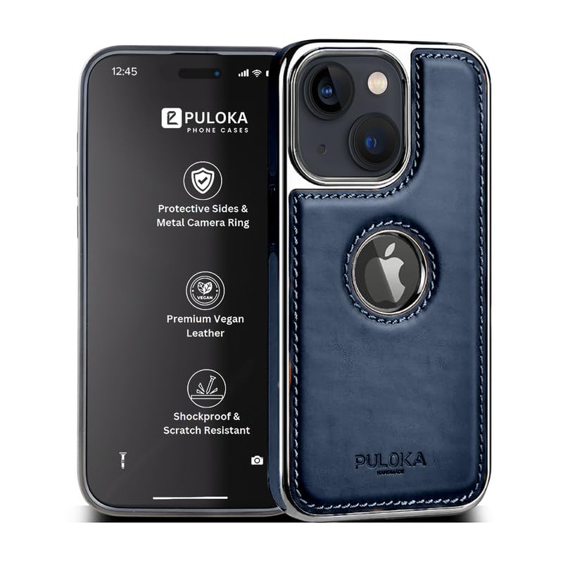 PULOKA Chrome Leather Back Case - Compatible with iPhone 15 Plus - Luxury Bumper Case - Flexible Vegan Leather - Electroplated Sides & Logocut - Full Camera Protetection & Raised Edges - Beige (B0CJ96ZSV8) Amazon Price History, Amazon Price Tracker
