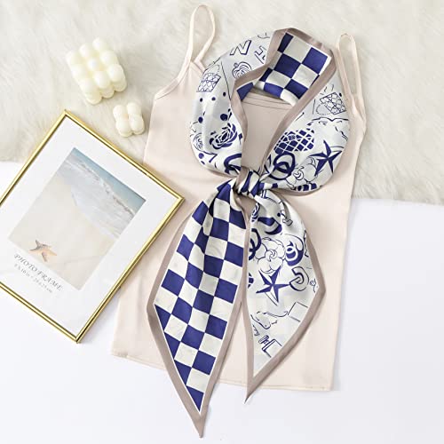 Image of CorssKulture Lightweight Satin Ribbon Scarf for Women's 150 x 15 cm | Silky Soft Scarf Perfect for Gifting