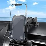 BONADA Handyhalterung Auto, 360° Drehbar Handy Halterung Auto, EIN-Knopf-Release handyhalterung Auto saugnapf, handyhalter Fall für Alle Smartphones von 4 bis 7 Zoll, z.B Galaxy, Huawei, iPhone 14/13