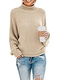 Der damen Oversize Rollkragenpullover passt super zu Jeans, Shorts Hose und Rock