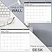 OuMuaMua Large Desk Calendar 2026-2027 - 18 Months from Jan. 2026 through Jun. 2027, 22 x 17 Inches Desktop Wall Calendar with Julian Date To-do & Notes, Corner Protectors for School Home Office