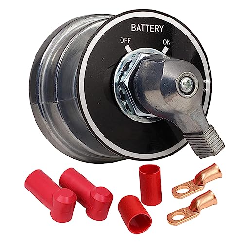 Vaguelly High 300a Car Boat Battery Disconnect Switch Side Post Battery Isolator for Vehicle