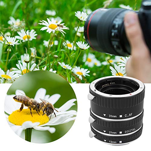 Camera Macro Lens Adapter Ring Lichtgewicht Zilver Aluminium Automatische Scherpstelling Macro Lens Contact Adapter Ring… - Afbeelding 3