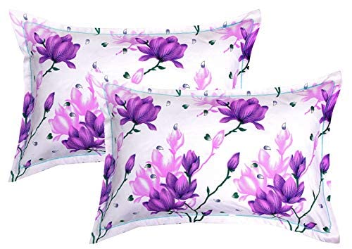 Image of BSB Home Cotton 8 Piece Cotton Pillow Cover Set - King, Multicolor, 120 TC