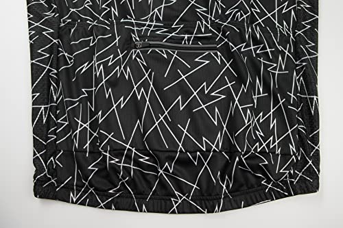 Coconut Ropamo CR Conjunto masculino de jérsei de ciclismo com zíper e bolso com zíper e conjunto de