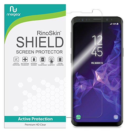 RinoGear Screen Protector for Samsung Galaxy S9 Screen Protector [Flexible Clear Film] Case Friendly Accessories