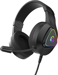 PCYES Headset Gamer Deffy Black Vulcan, USB, Driver 50mm, RGB, Microfone Omnidirecional - HGDF50BV