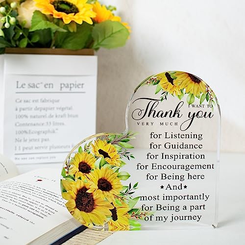 Thank You Gifts For Women, Appreciation Gift For Teacher, Boss Lady, Coworker, Office Manager, Nurse, Mom, Her - Colleague Leaving Gift, Acrylic Desk Decorative Sign For Home Office #TOP4