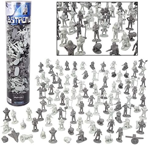 SCS Direct Space and Astronaut Toy Action Figures with Over 100 Pieces Including 11 Unique Characters