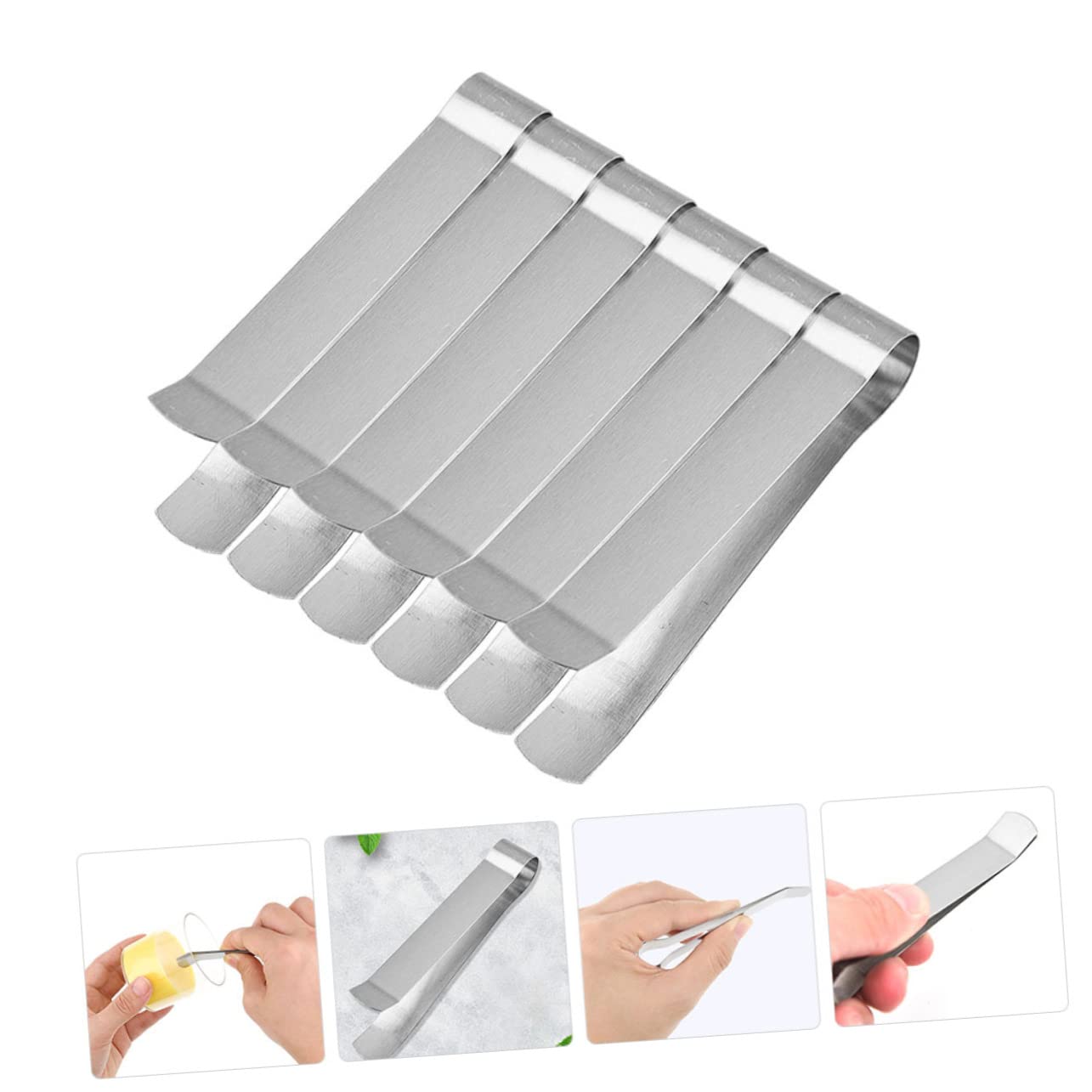 HOODANCOS 6pcs Candle Wick Put Out Tools Stainless Steel Candle Trimmers for Home Office