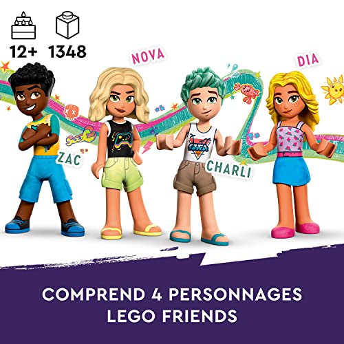 Image of LEGO Friends Beach Amusement Park 41737 Building Toy Set; A Technical Building Project for Ages 12+