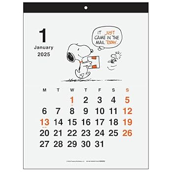 Amazon.co.jp: サンスター文具 スヌーピー 2025年 カレンダー