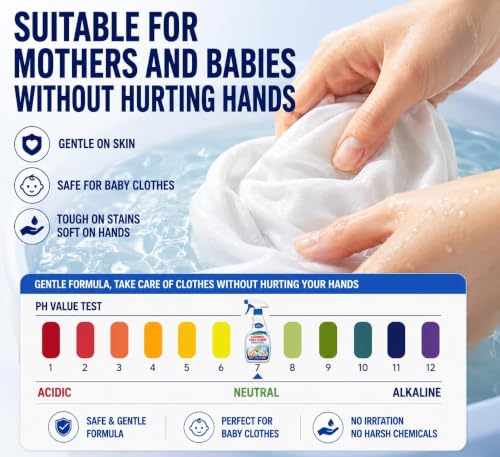 Image of All-Purpose Clothing Stain Cleaner Spray, No-Bleach Fabric Spot Remover for Coffee, Wine, Oil & Grease, Fast-Acting Laundry Cleaner for Daily Wear, Curtains, Upholstery & Car Seats